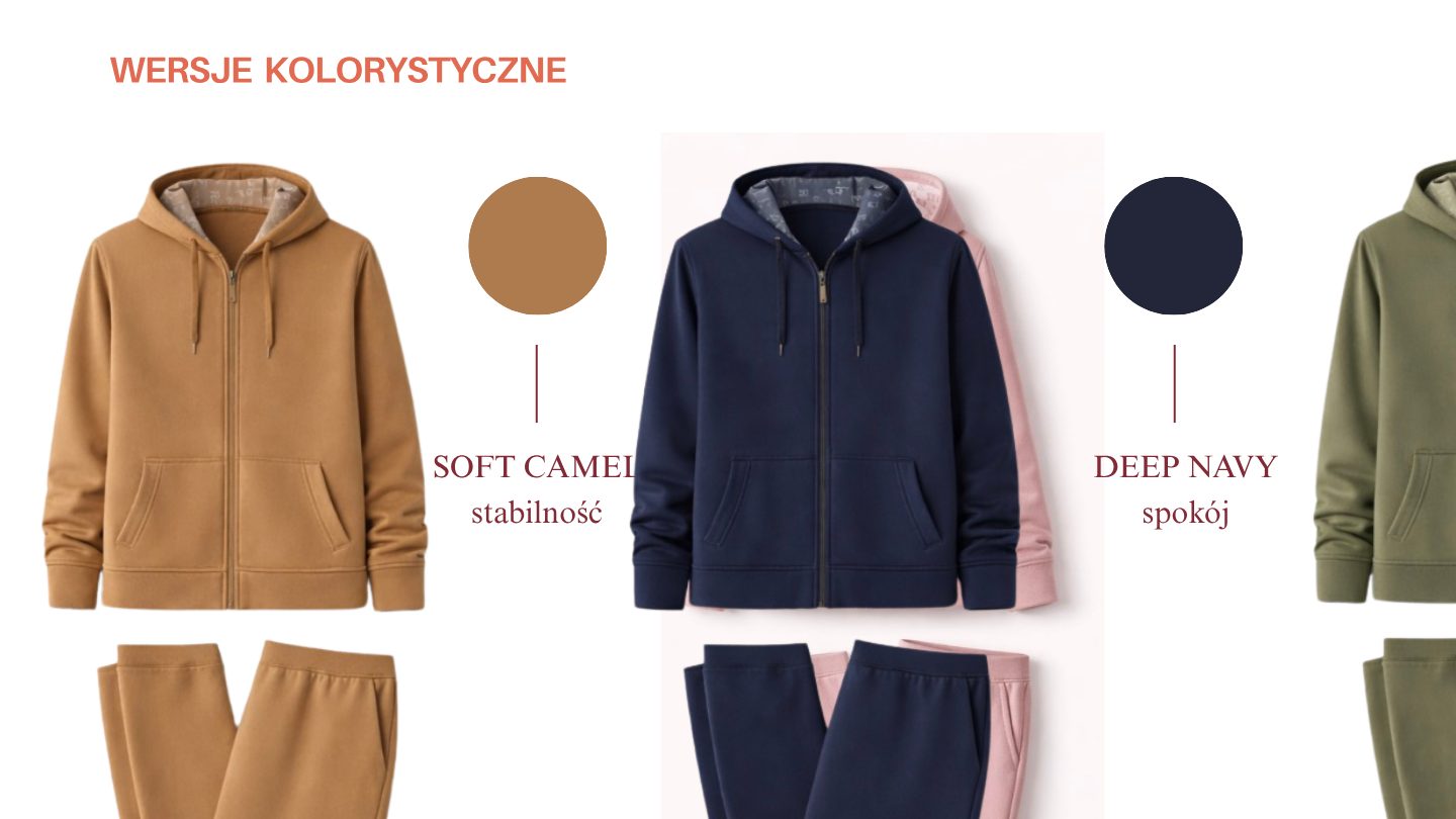 komplety medyczne w kolorach ziemi